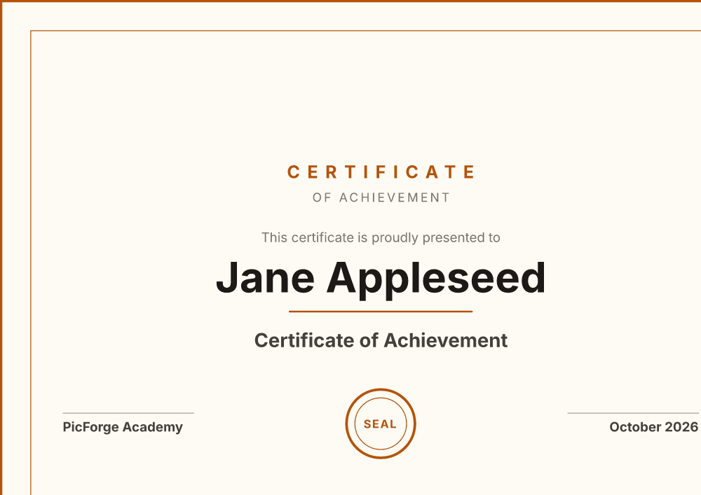 Certificate Maker example