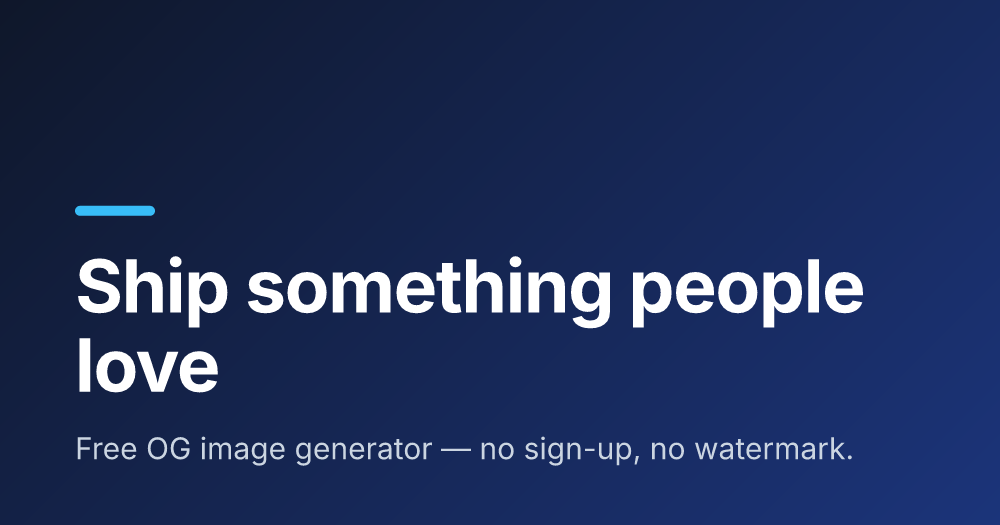 OG Image Generator example