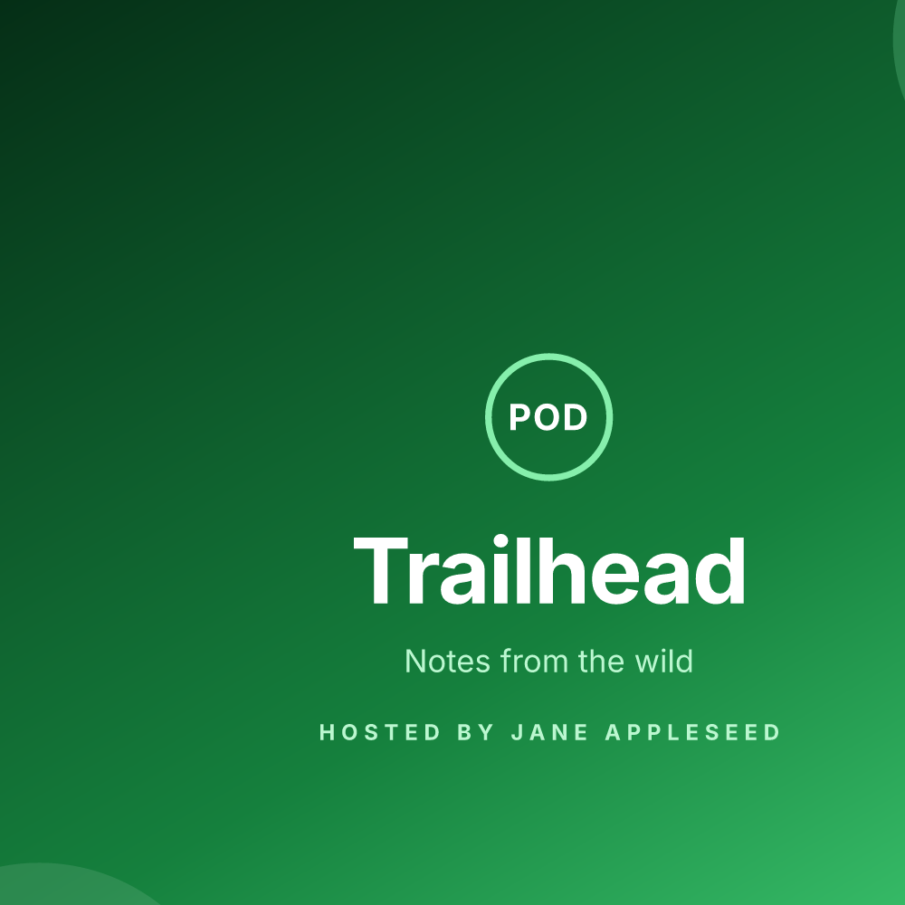 Forest Echo podcast cover maker example