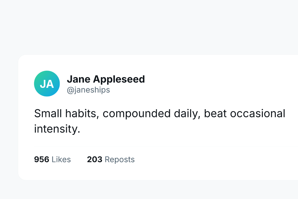 Paper tweet to image example — 1200 × 800 px · PNG & SVG